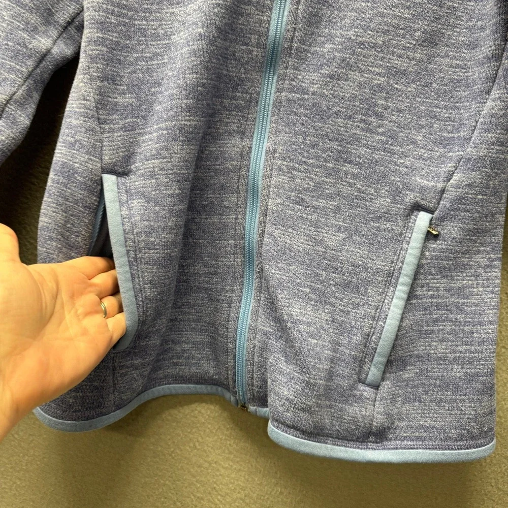 Patagonia Fleece Jacket Womens Small Better Sweater Full Zip Blue Heather